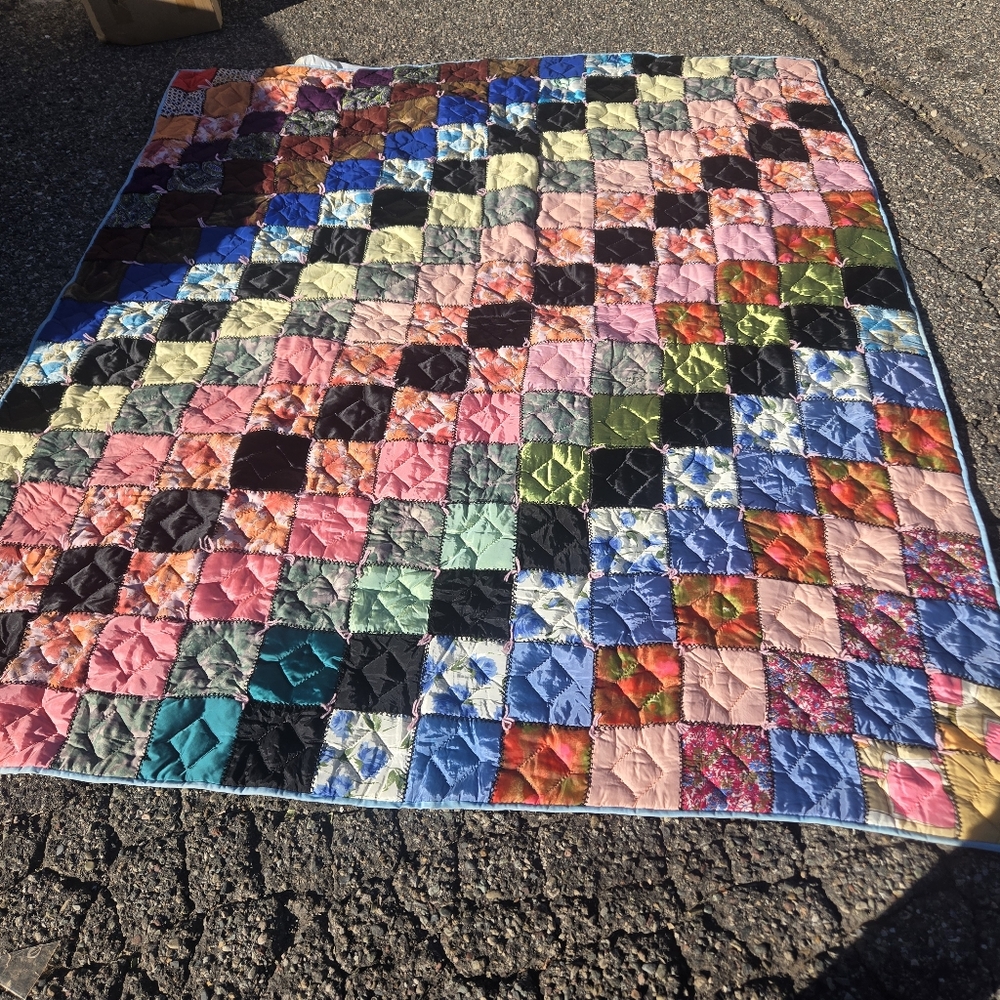 Colorful Handcrafter Patchwork Quilt